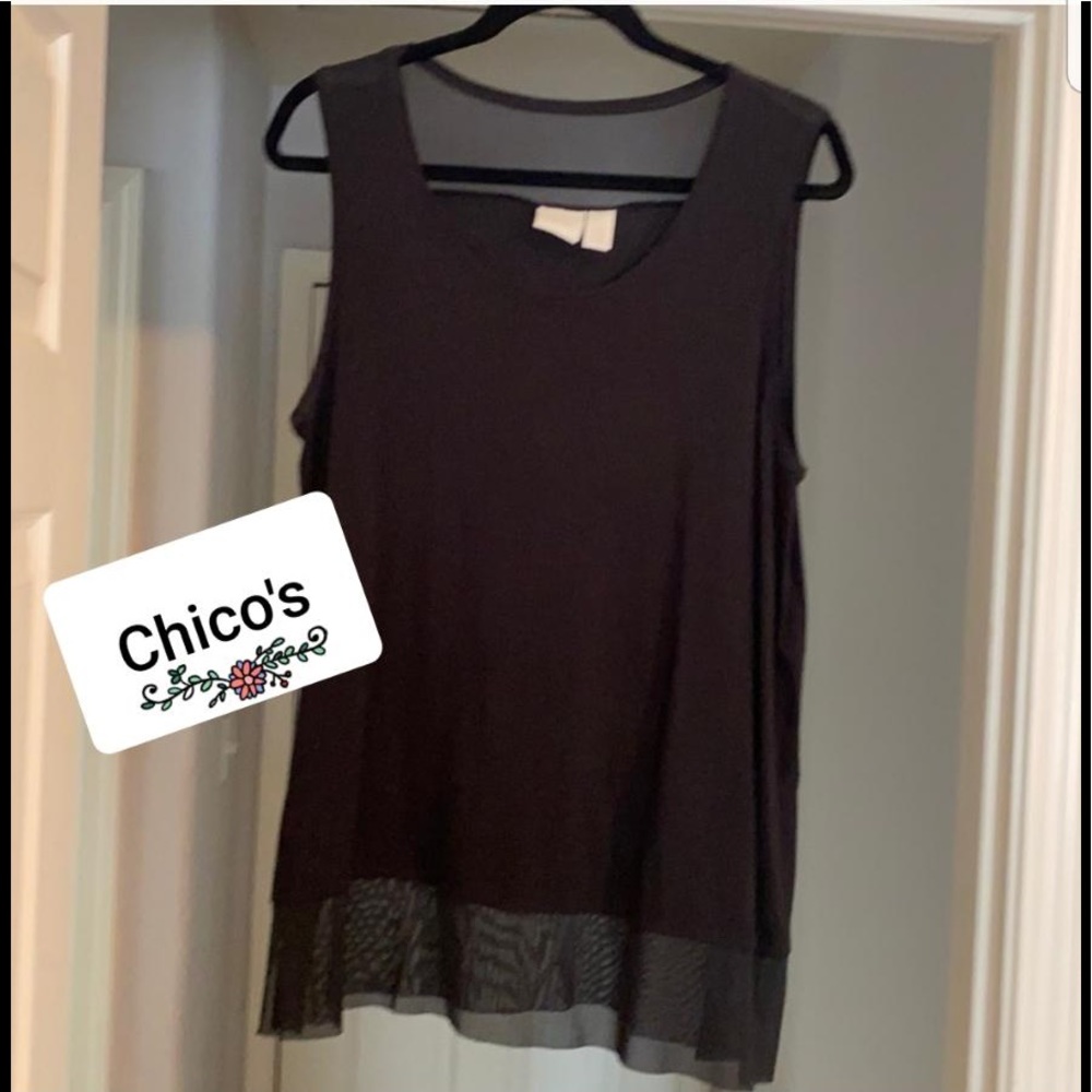 Chicos Black blouse large
